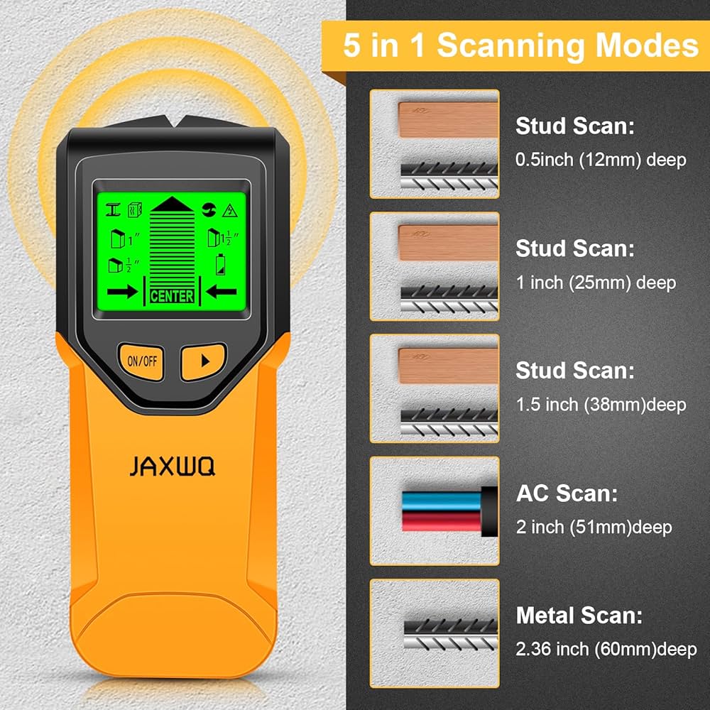 Stud Finder Wall Scanner - 5 in 1 Stud Finder Tool w